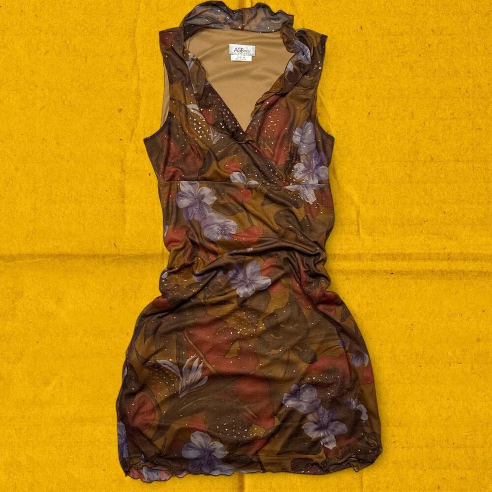 Vintage y2k sheer floral fairy